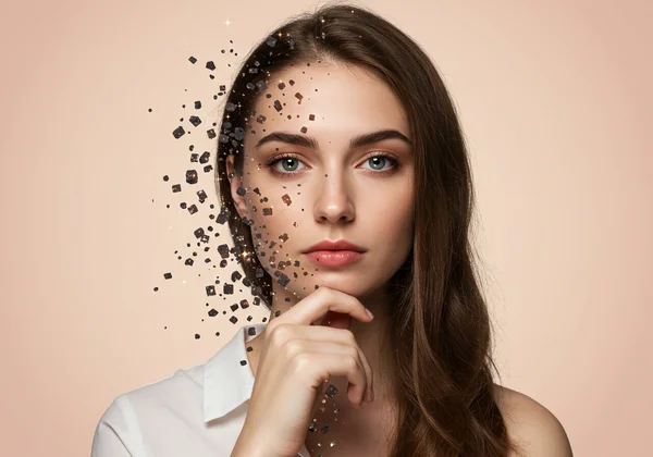 Donna che esplora la sua identità autistica unica, riflettendo