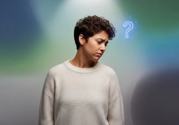 Orang dewasa sedang merenung, merasa berbeza dan meragui sama ada dia autistic