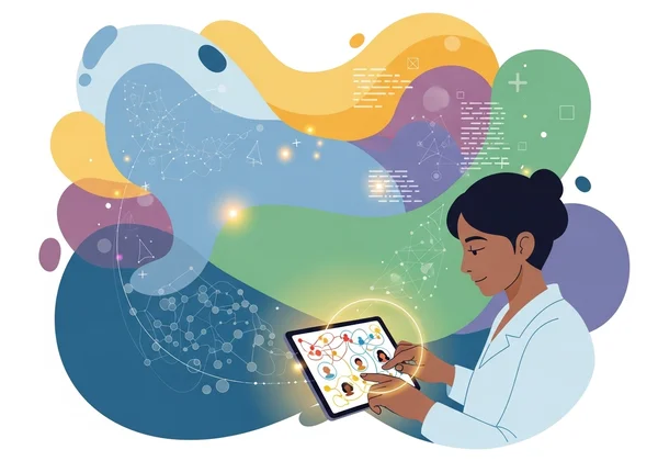 Gambaran abstrak neurodiversiti dan saringan beretika