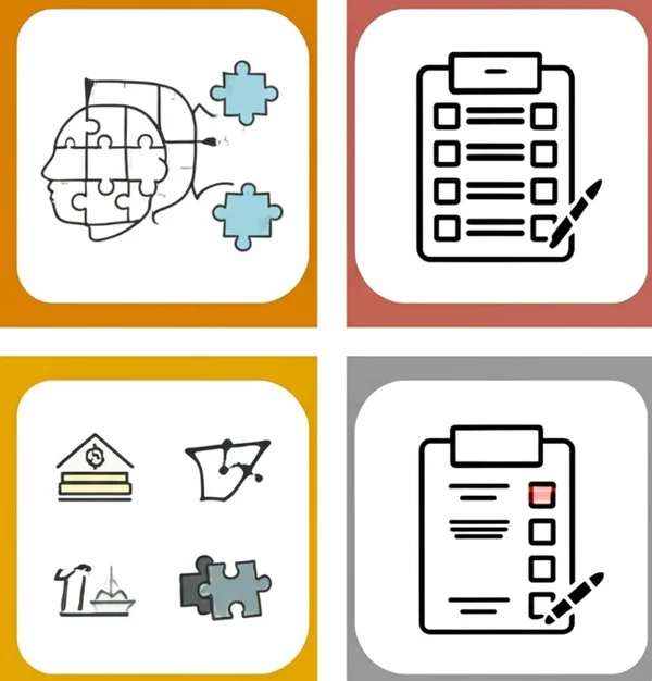 Self-assessment steps for suspected AuDHD exploration.