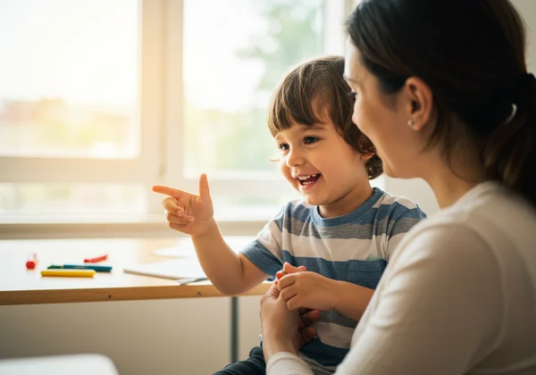 Parent and child embracing neurodiversity with support.
