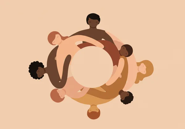 Diverse group connecting, symbolizing neurodivergent community.
